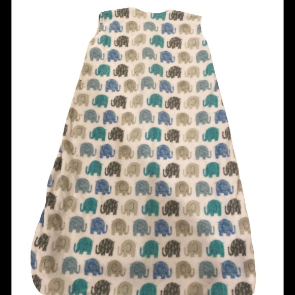 Halo Sleepsack Large 12-18 months 22-28lbs Elephant Print Fleece - Picture 2 of 4